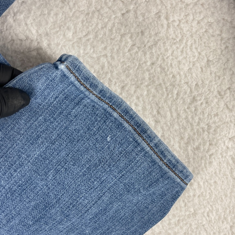 Madewell Blue Denim Pull On Straight Leg Jeans Womens High-Rise Casual Size 26‎ - Picture 7 of 16